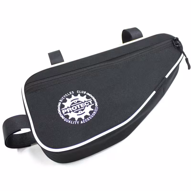 Велосумка под раму Protect 555-213, черный/белый