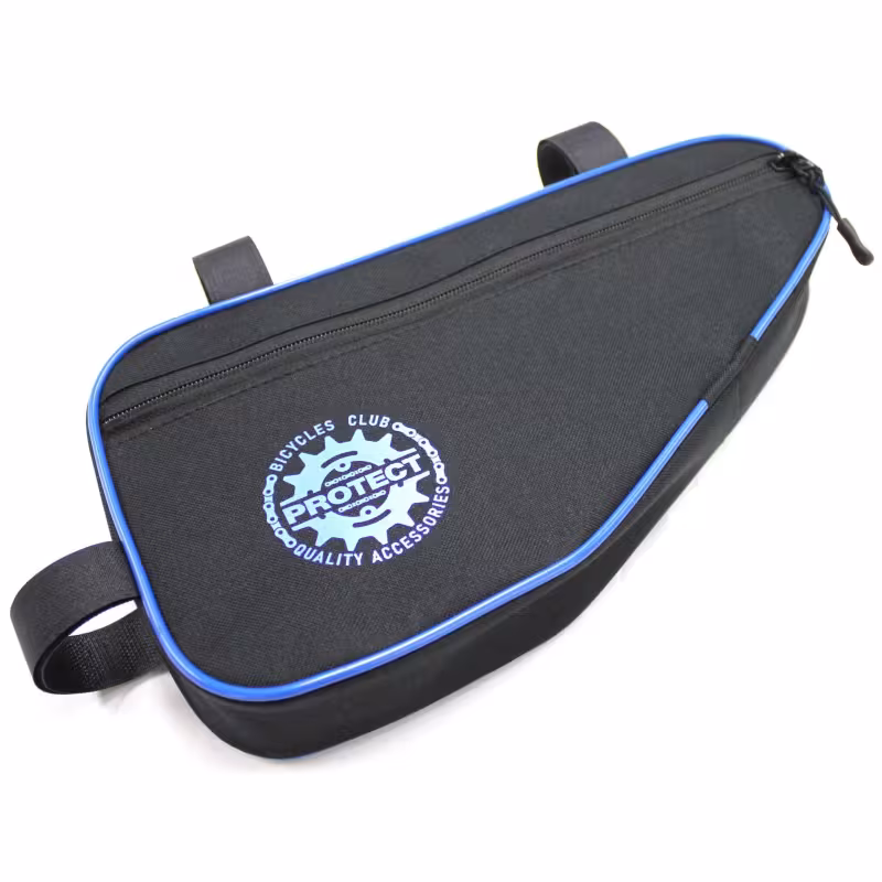 Велосумка под раму Protect 555-214, черный/синий