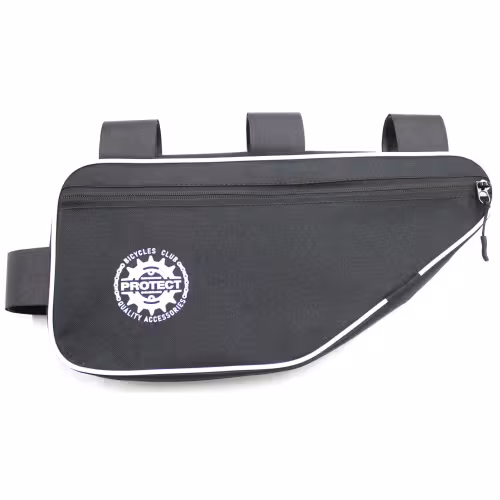 Велосумка под раму Protect 555-216, черный/белый