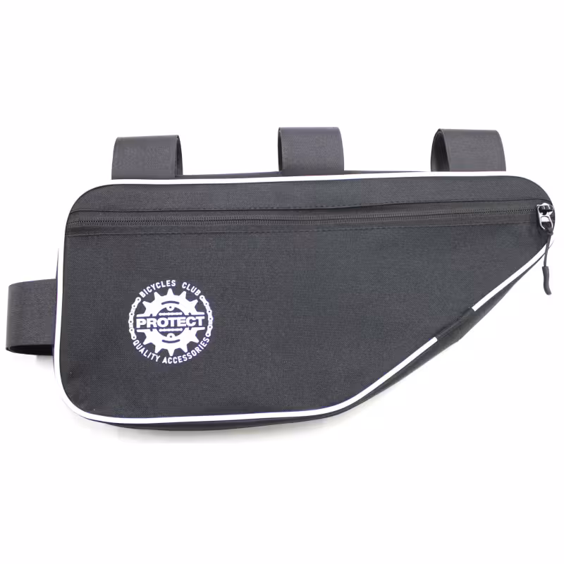 Велосумка под раму Protect 555-216, черный/белый