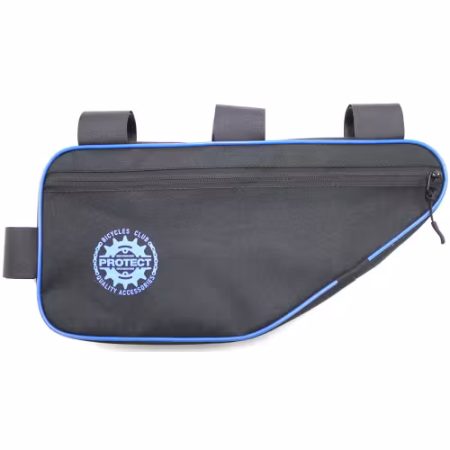 Велосумка под раму Protect 555-217, черный/синий