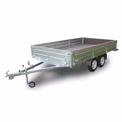 Прицеп бортовой двухосный Вектор ЛАВ-81013С 4.0, высокий борт, опорное колесо
