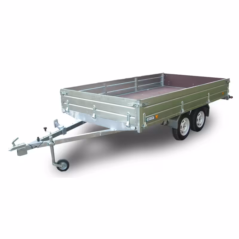 Прицеп бортовой двухосный Вектор ЛАВ-81013С 4.0, высокий борт, опорное колесо