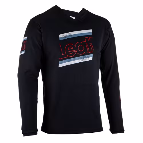 Джерси мужское Leatt MTB Enduro 4.0 Jersey Black, Ice Yarn, черный, размер M