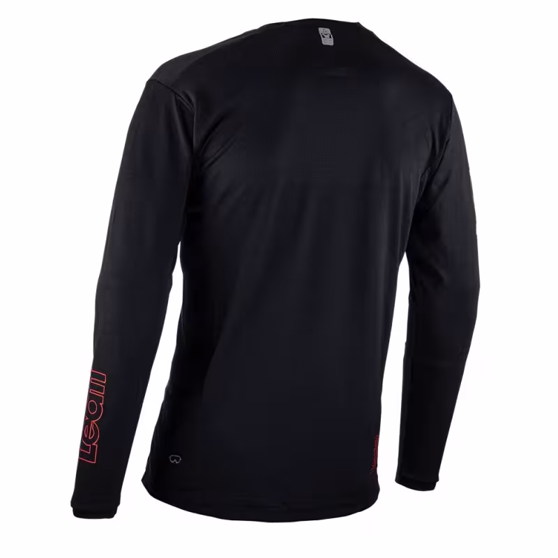 Джерси мужское Leatt MTB Enduro 4.0 Jersey Black, Ice Yarn, черный, размер M