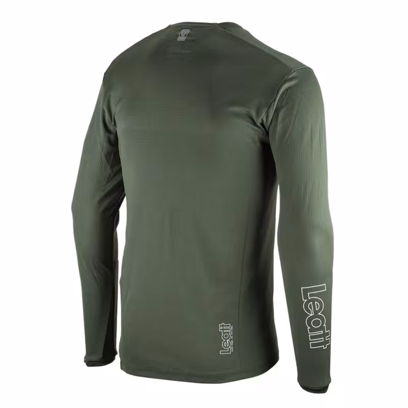 Джерси мужское Leatt MTB Enduro 4.0 Jersey Pine, Ice Yarn, зеленый, размер M