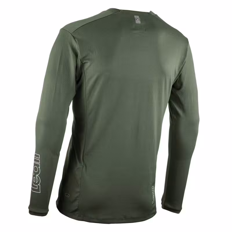 Джерси мужское Leatt MTB Enduro 4.0 Jersey Pine, Ice Yarn, зеленый, размер M