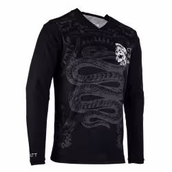 Джерси мужское Leatt MTB Gravity 3.0 Jersey Black, Ice Yarn, черный, размер  M