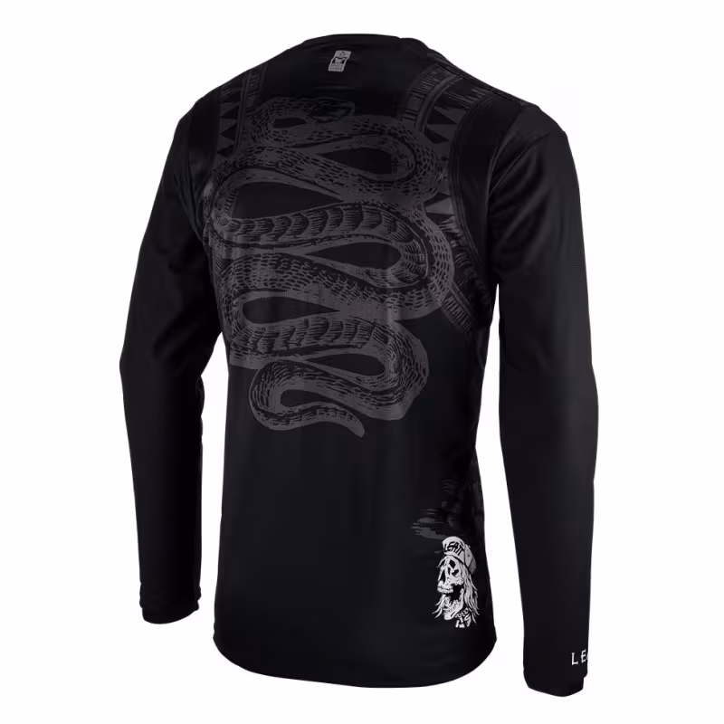 Джерси мужское Leatt MTB Gravity 3.0 Jersey Black, Ice Yarn, черный, размер XXL