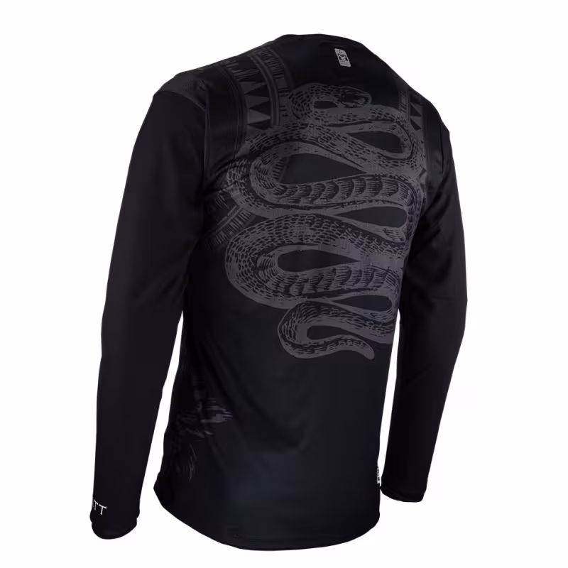 Джерси мужское Leatt MTB Gravity 3.0 Jersey Black, Ice Yarn, черный, размер XXL