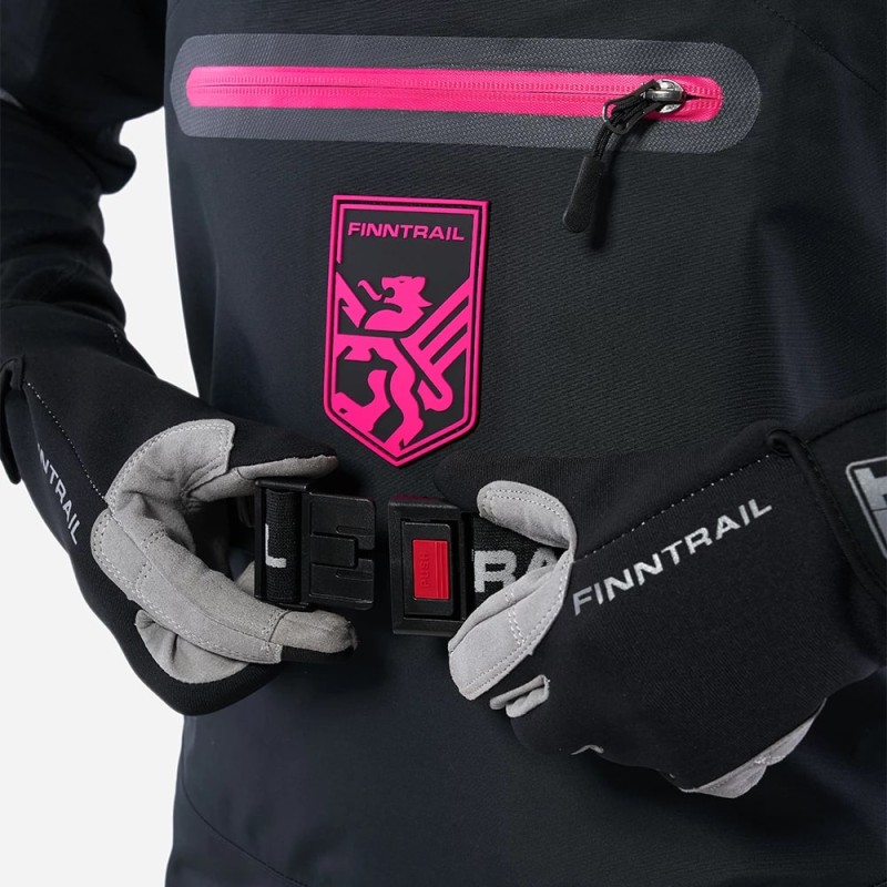 Полукомбинезон-вейдерсы женский Finntrail Rachel 1520 Graphite, мембрана Hard-Tex, серый, размер 50-52 (XL), 170-180 см