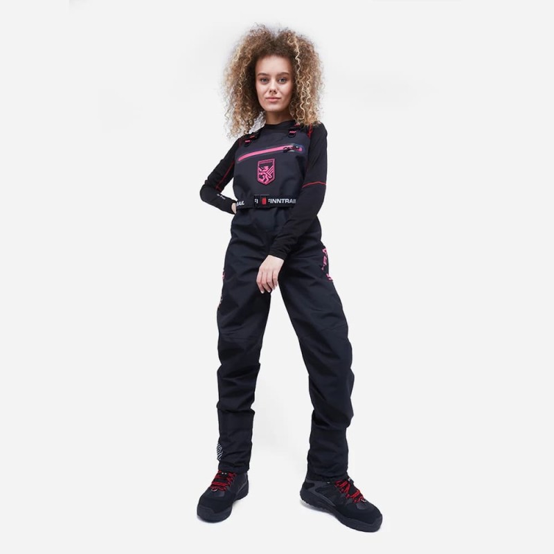 Полукомбинезон-вейдерсы женский Finntrail Rachel 1520 Graphite, мембрана Hard-Tex, серый, размер 50-52 (XL), 170-180 см