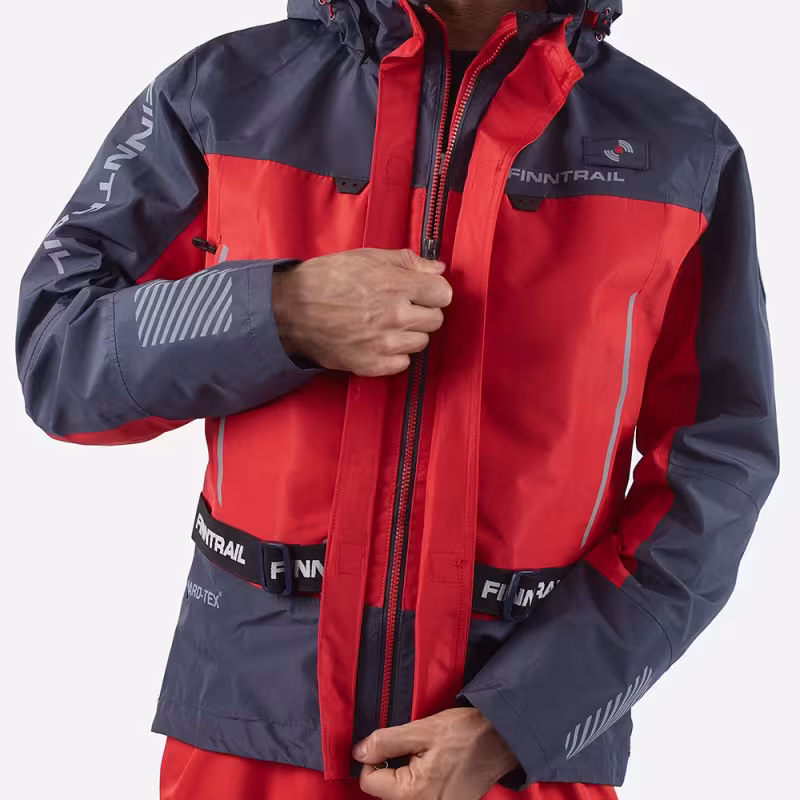 Куртка Finntrail Mudway 2010, мембрана Hard-Tex, красный, размер 42-44 (XS), 160-170 см