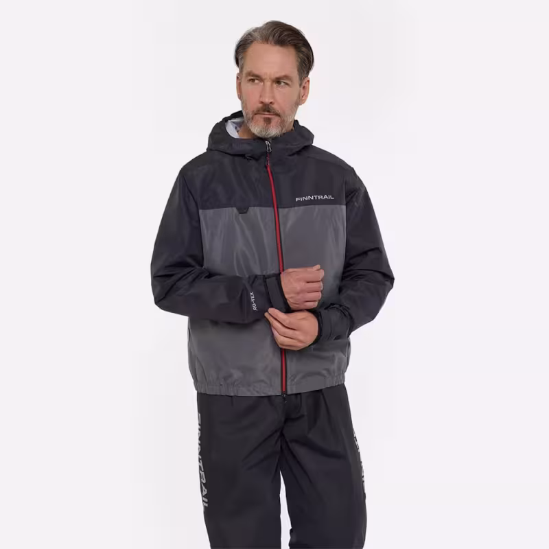 Куртка Finntrail Apex 4027 Grey, мембрана Hard-Tex, серый/черный, размер XXS (40-42), 155-165 см