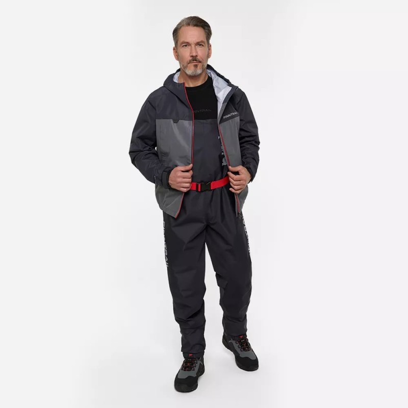 Куртка Finntrail Apex 4027 Grey, мембрана Hard-Tex, серый/черный, размер XS (42-44), 160-170 см