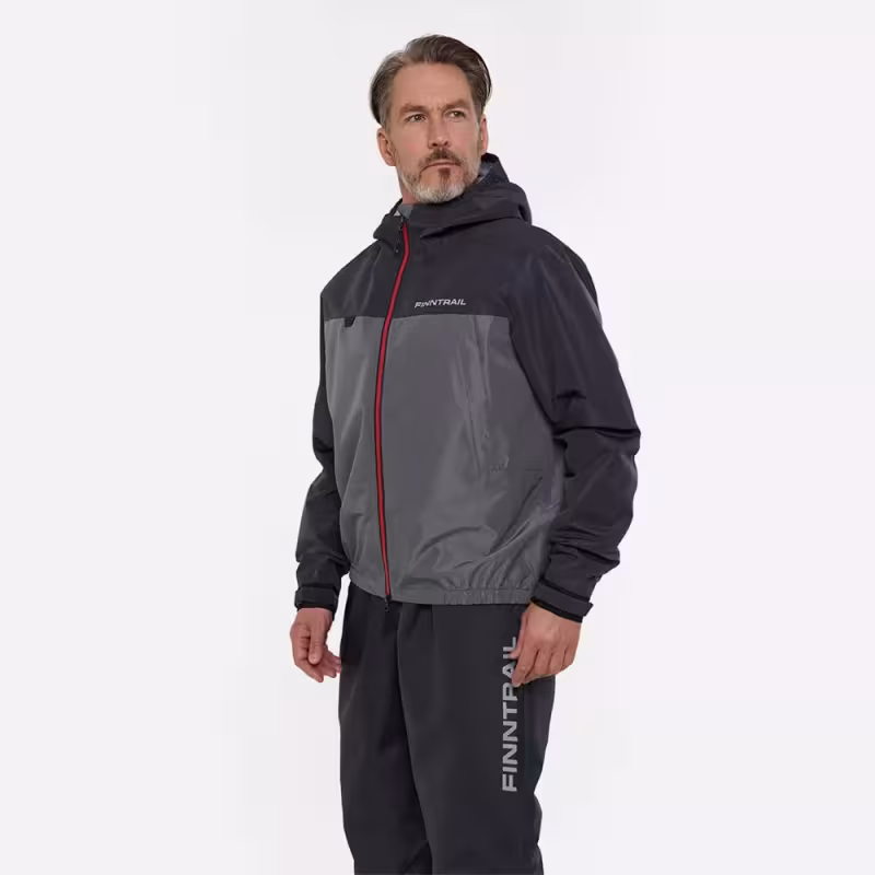 Куртка Finntrail Apex 4027 Grey, мембрана Hard-Tex, серый/черный, размер XXXL (62-64), 190-200 см