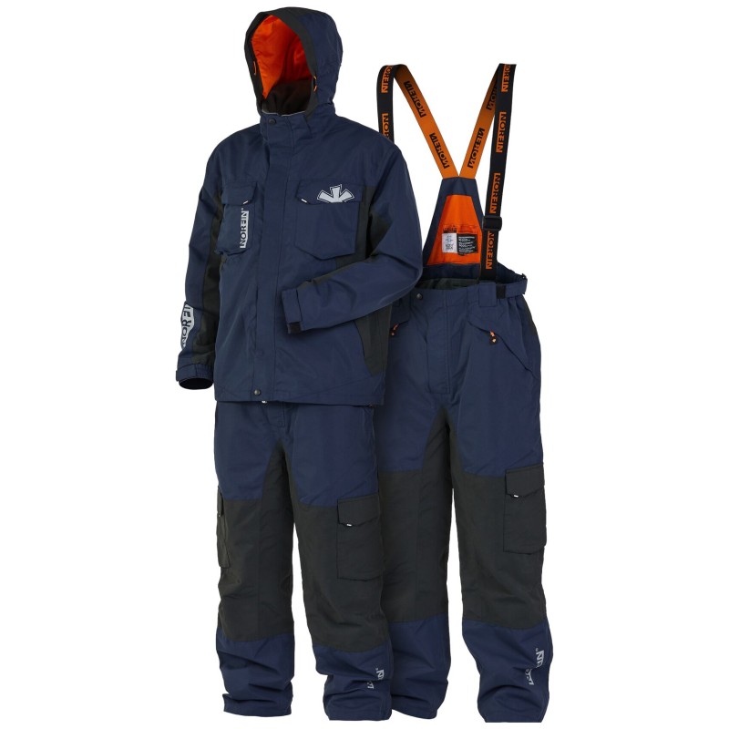 Костюм мужской Norfin Alpha Navy Blue, ткань Nortex Breathable, синий, размер 44-46 (S)