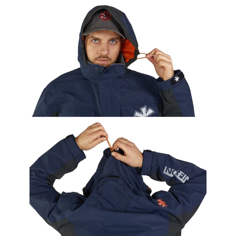 Костюм мужской Norfin Alpha Navy Blue, ткань Nortex Breathable, синий, размер 44-46 (S)