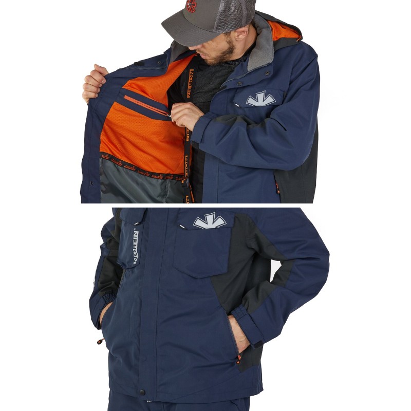 Костюм мужской Norfin Alpha Navy Blue, ткань Nortex Breathable, синий, размер 44-46 (S)