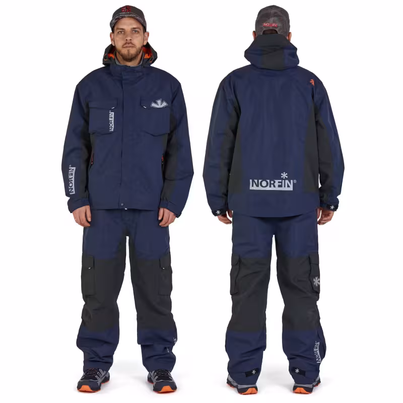 Костюм мужской Norfin Alpha Navy Blue, ткань Nortex Breathable, синий, размер 50-52 (L)