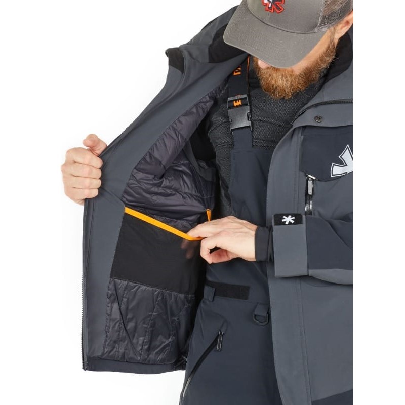 Куртка мужская Norfin Rebel Pro Gray, ткань Dermizax, серый, размер M