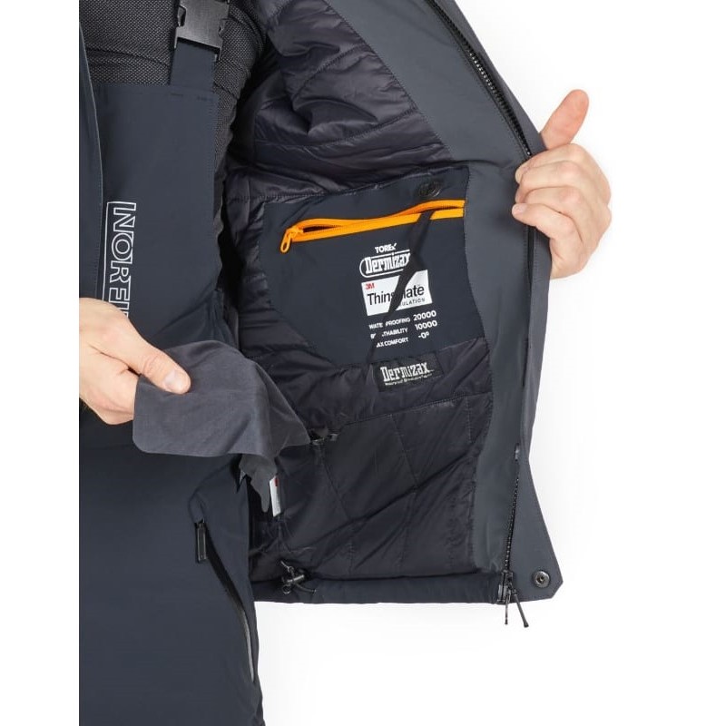 Куртка мужская Norfin Rebel Pro Gray, ткань Dermizax, серый, размер L-L
