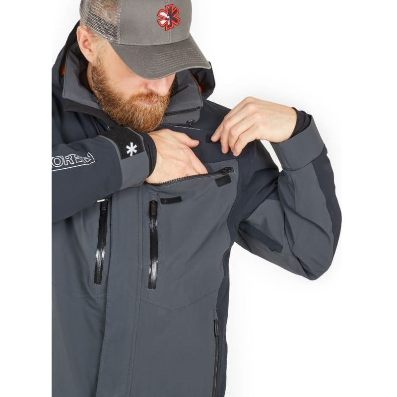 Куртка мужская Norfin Rebel Pro Gray, ткань Dermizax, серый, размер XL