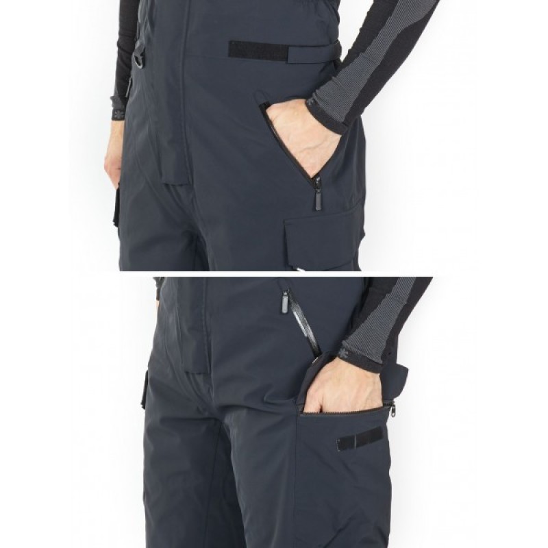 Полукомбинезон мужской Norfin Rebel Pro Pants Gray, ткань Toray Dermizax, серый, размер M