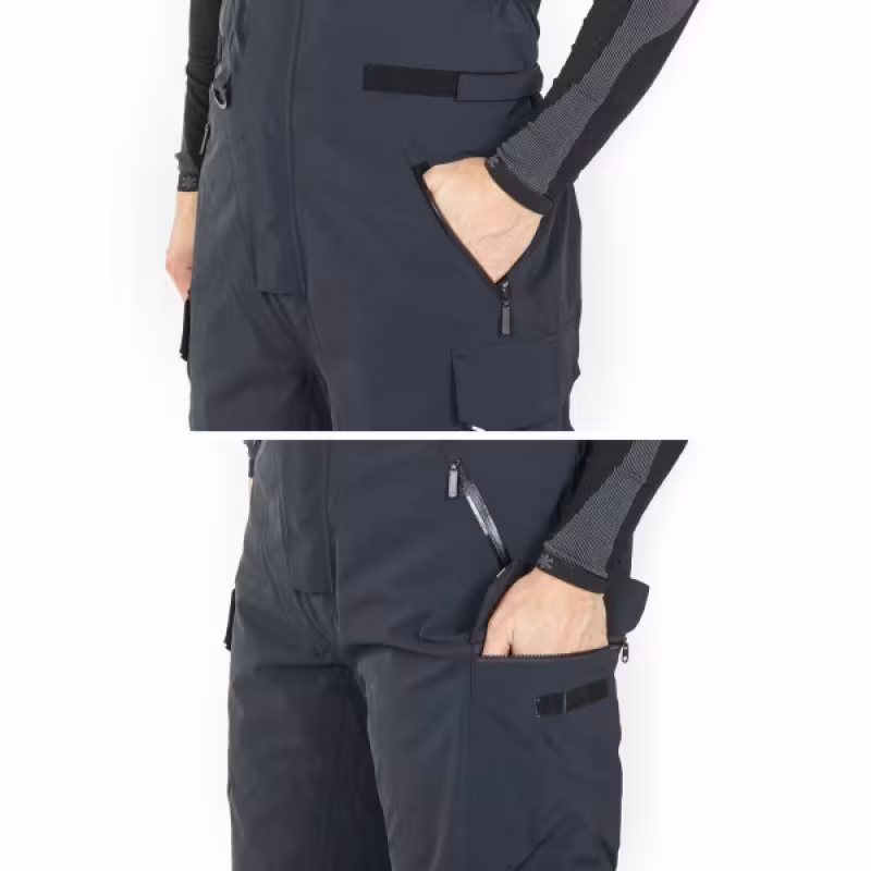 Полукомбинезон мужской Norfin Rebel Pro Pants Gray, ткань Toray Dermizax, серый, размер M-L