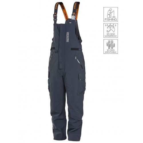 Полукомбинезон мужской Norfin Rebel Pro Pants Gray, ткань Toray Dermizax, серый, размер L-L