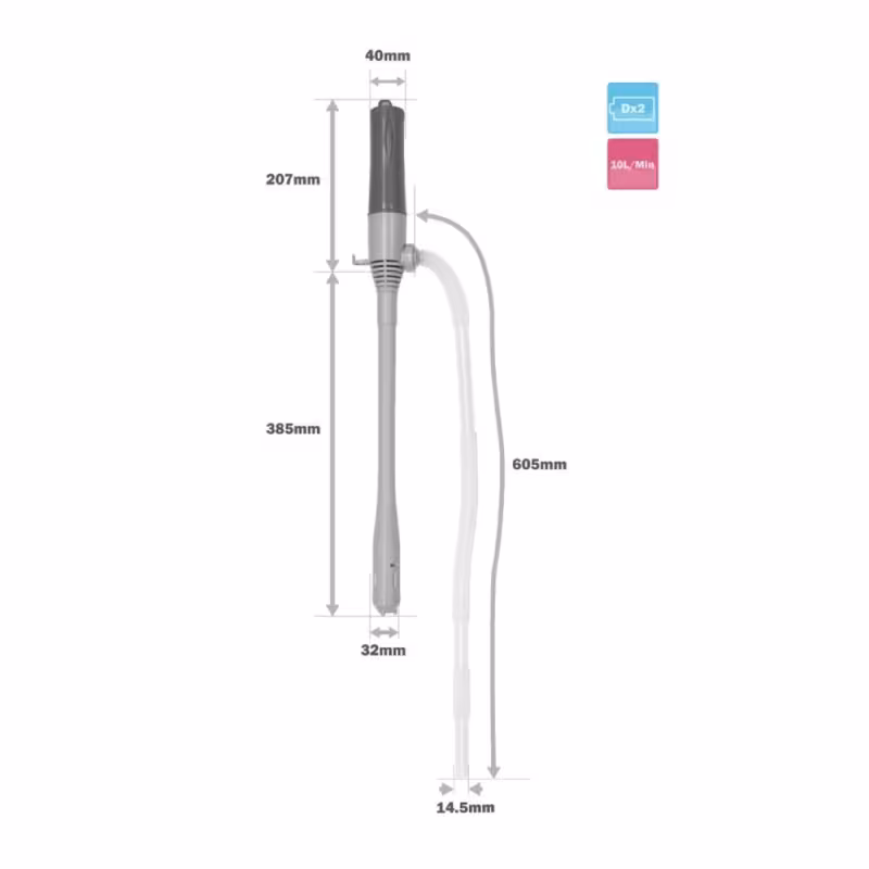 Насос для перекачки топлива электрический Skipper SK-07EA, 10л/мин