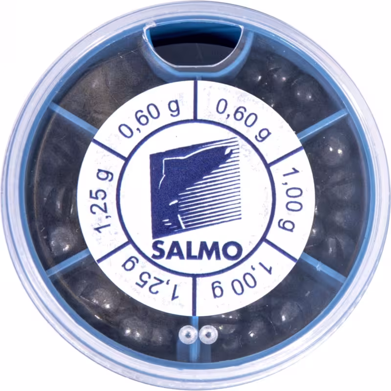 Набор грузил крупный Salmo Дробинка PL 1007-KP50, 6 секций, 50 г 