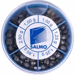 Набор грузил крупный Salmo Дробинка PL 1007-KP120, 6 секций, 120 г 