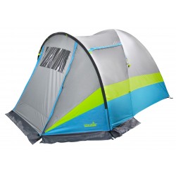 Палатка кемпинговая Norfin Ruona 4 NFL, 4-местная, 375х240х180 см, серый/ желтый/голубой