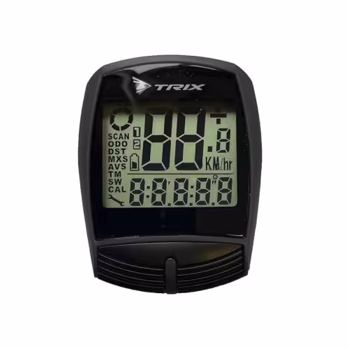 Велокомпьютер проводной Trix CP-TX-13-BK, 16 функций, черный
