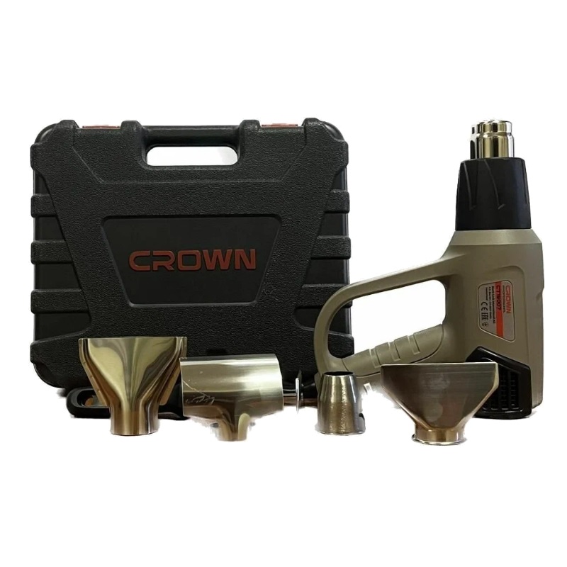 Фен строительный сетевой Crown CT19007