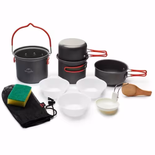 Набор посуды NatureHike NH18T018-G, 2-3 персоны