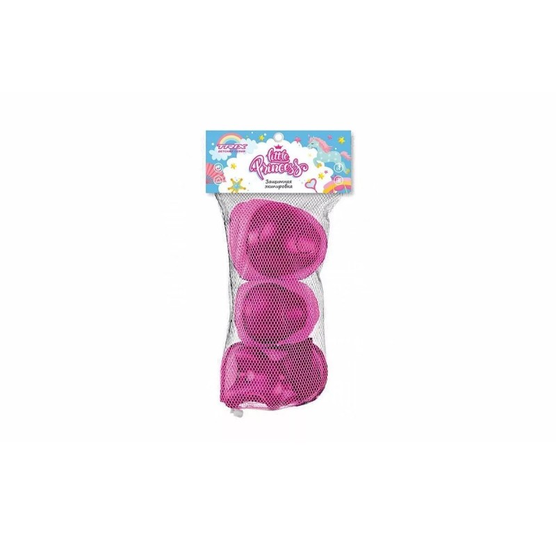 Комплект защиты детский Trix Little Princess, размер M, розовый