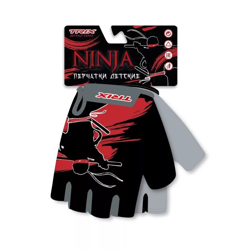 Велоперчатки детские Triх NW Ninja, размер 6XS, разноцветный