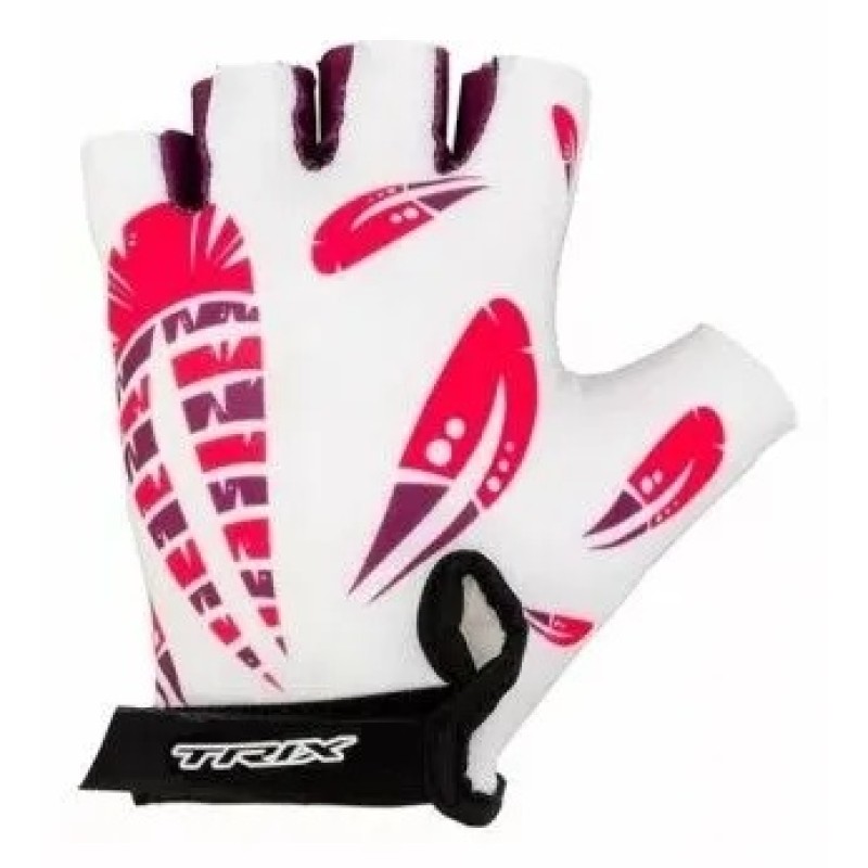 Велоперчатки Trix Nw GL-TX-018546A-M-PUWH, размер M, белый/розовый