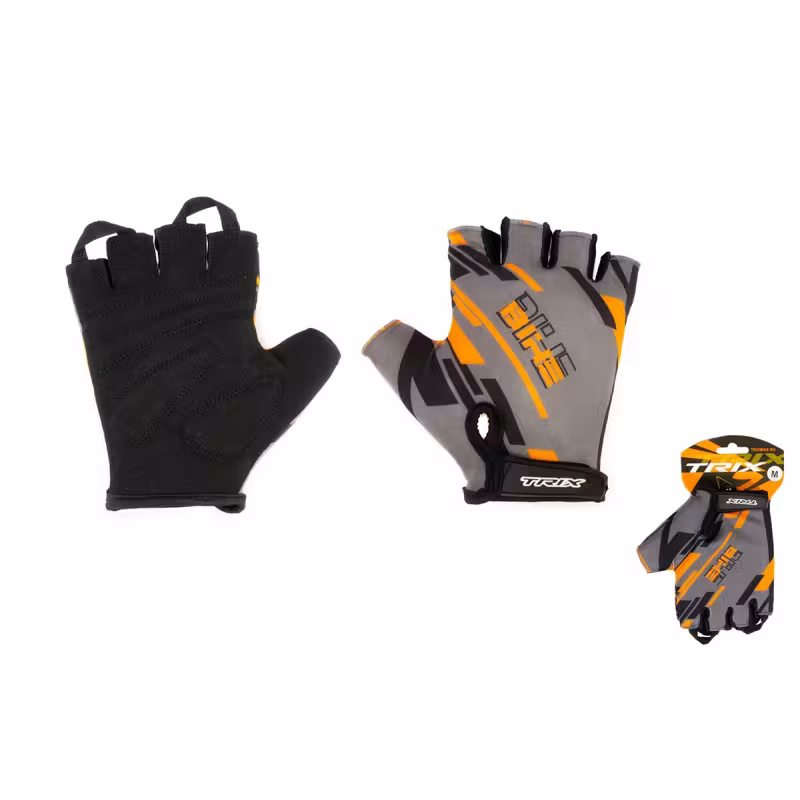 Велоперчатки Trix Nw GL-TX-018212A-L-ORG, L, оранжево-серые