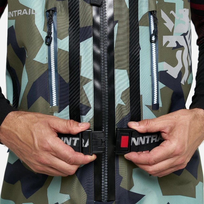 Полукомбинезон-вейдерсы Finntrail Speedmaster-Z 1529 CamoArmy, мембрана Hard-Tex, зеленый камуфляж, размер 44-46 (S), 165-175 см