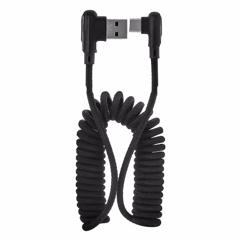 Кабель для зарядки New Galaxy 788-043, спираль Type-C, 2 м