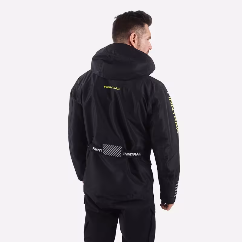 Куртка мужская Finntrail Mudway 2010 Graphite, мембрана Hard-Tex, черный, размер 42-44 (XS), 160-170 см
