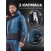 Куртка мужская Finntrail Greenwood 4021 Blue, мембрана Hard-Tex, синий, размер 48-50 (M), 170-180 см