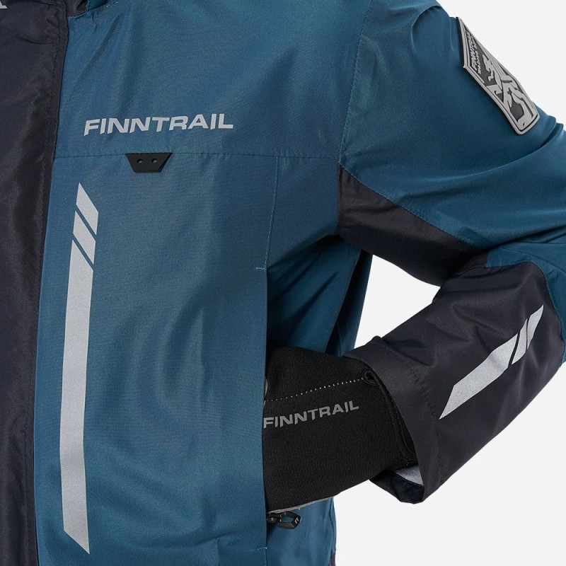 Куртка мужская Finntrail Greenwood 4021 Blue, мембрана Hard-Tex, синий, размер 50-52 (L), 175-185 см