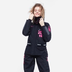 Куртка женская Finntrail Rachel 6455 Graphite, мембрана Hard-Tex, черный, размер 50-52 (XL), 170-180 см