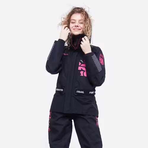 Куртка женская Finntrail Rachel 6455 Graphite, мембрана Hard-Tex, черный, размер 50-52 (XL), 170-180 см