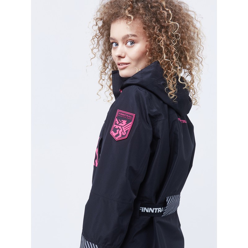 Куртка женская Finntrail Rachel 6455 Graphite, мембрана Hard-Tex, черный, размер 50-52 (XL), 170-180 см