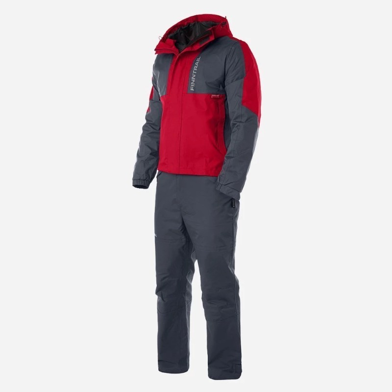 Костюм мужской Finntrail Lightsuit 3503 Red, мембрана Hard-Tex, красный, размер 42-44 (XS), 160-170 см